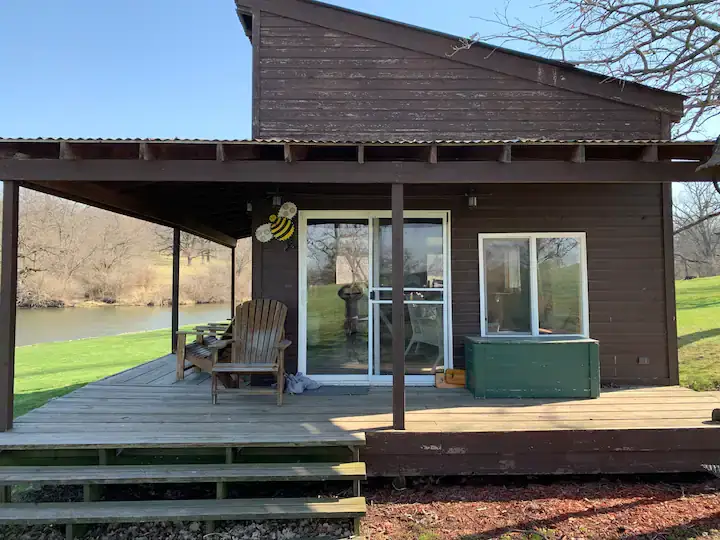 Camper-submitted photo at Waterfront Cabin near Carlisle, IA