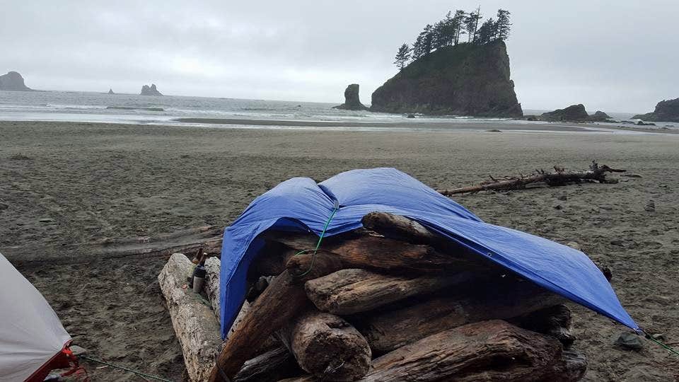 Camper-submitted photo at Second Beach — Olympic National Park near La Push, WA
