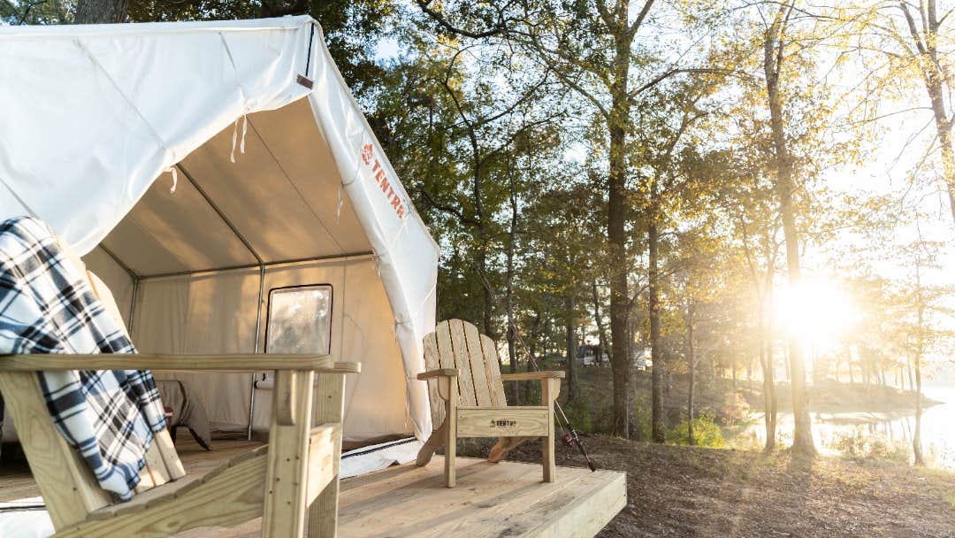 The Dyrt's photo at Tentrr State Park Site - Mississippi Percy Quin State Park - Eastside Lakeview E - Double Camp near Liberty, MS