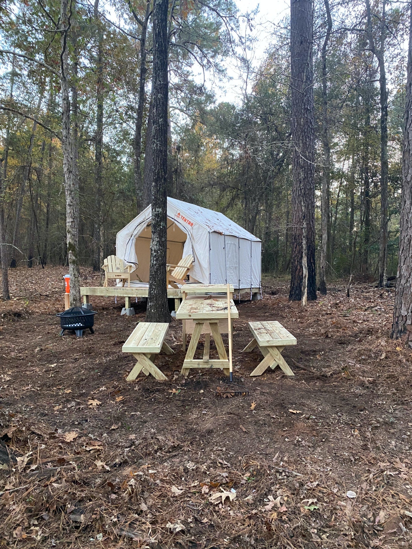 Camper submitted image from Tentrr State Park Site - Mississippi Clarkco State Park - Trailside F - Single Camp - 1