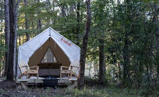 The Dyrt's photo at Tentrr State Park Site - Mississippi Percy Quin State Park - Southside Lakeview I - Single Camp near McComb, MS