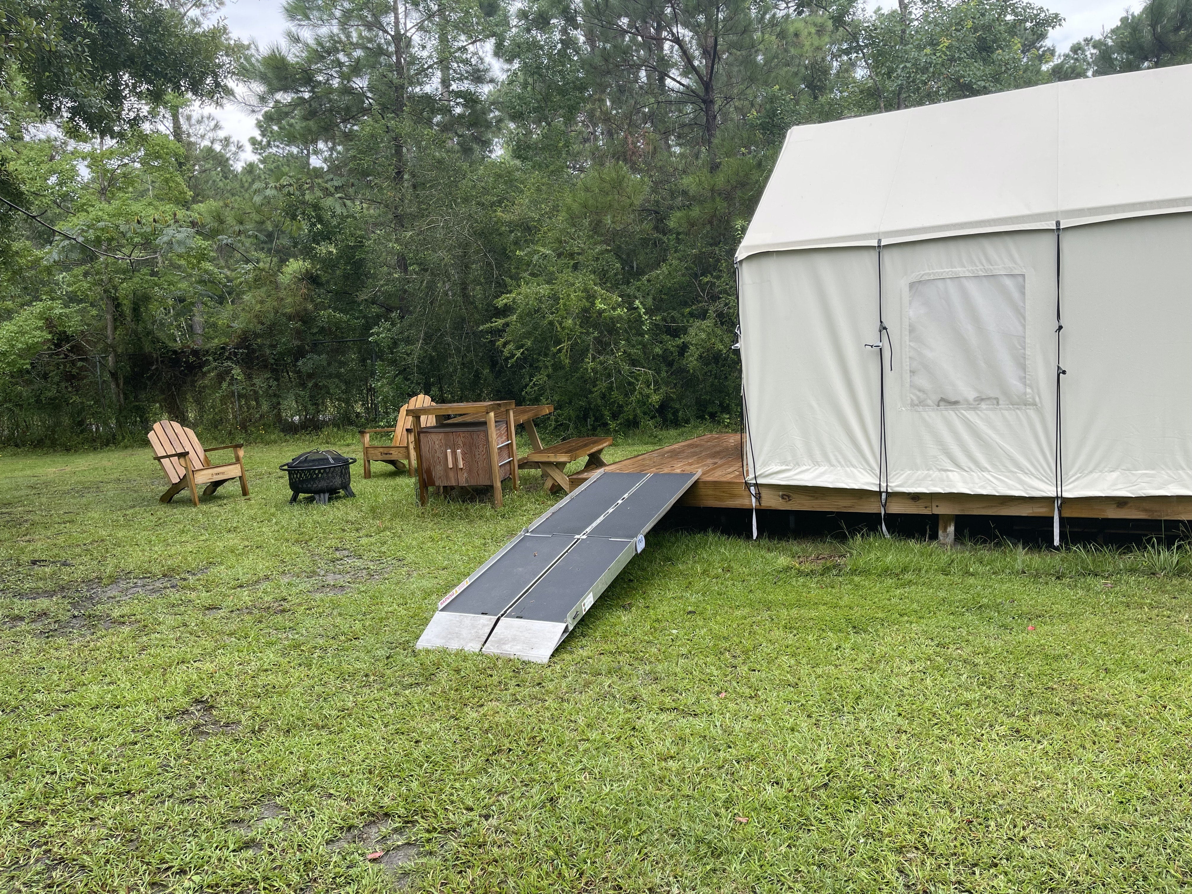 Camper submitted image from Tentrr State Park Site - Mississippi Buccaneer State Park - Woodland A - Double Camp - Wheelchair-Friendly - 2