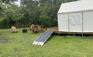 The Dyrt's photo at Tentrr State Park Site - Mississippi Buccaneer State Park - Woodland A - Double Camp - Wheelchair-Friendly near Gulfport, MS