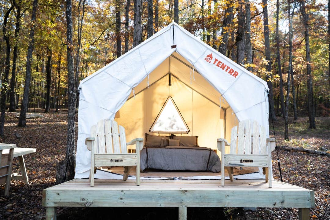 The Dyrt's photo at Tentrr State Park Site - Mississippi Tishomingo State Park - Haynes Lake South C - Single Camp near Guntown, MS