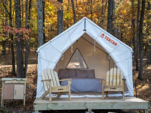 The Dyrt's photo at Tentrr State Park Site - Mississippi Tishomingo State Park - Haynes Lake South D - Single Camp near Cherokee, AL