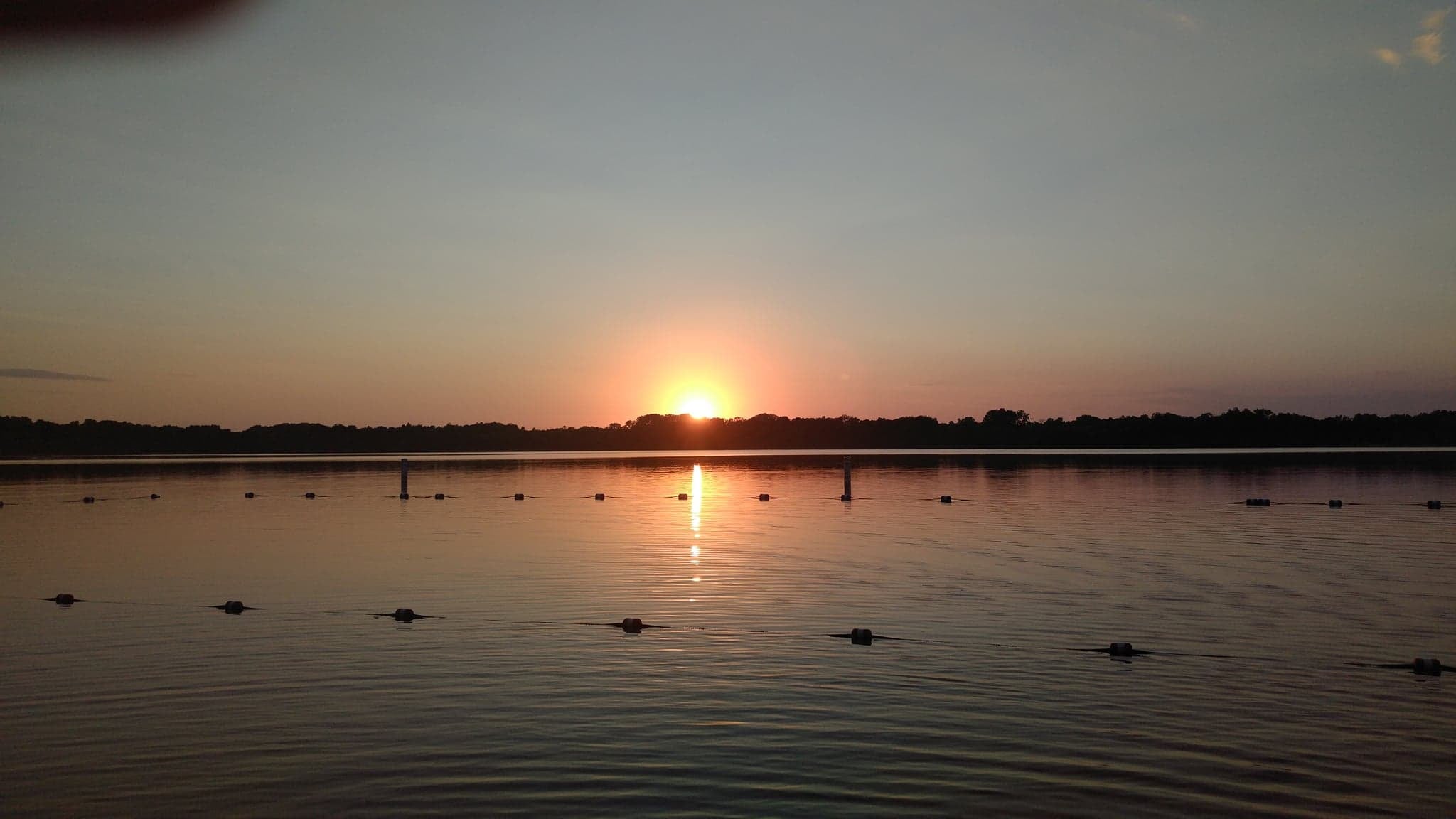 Sunset over Lake Auburn