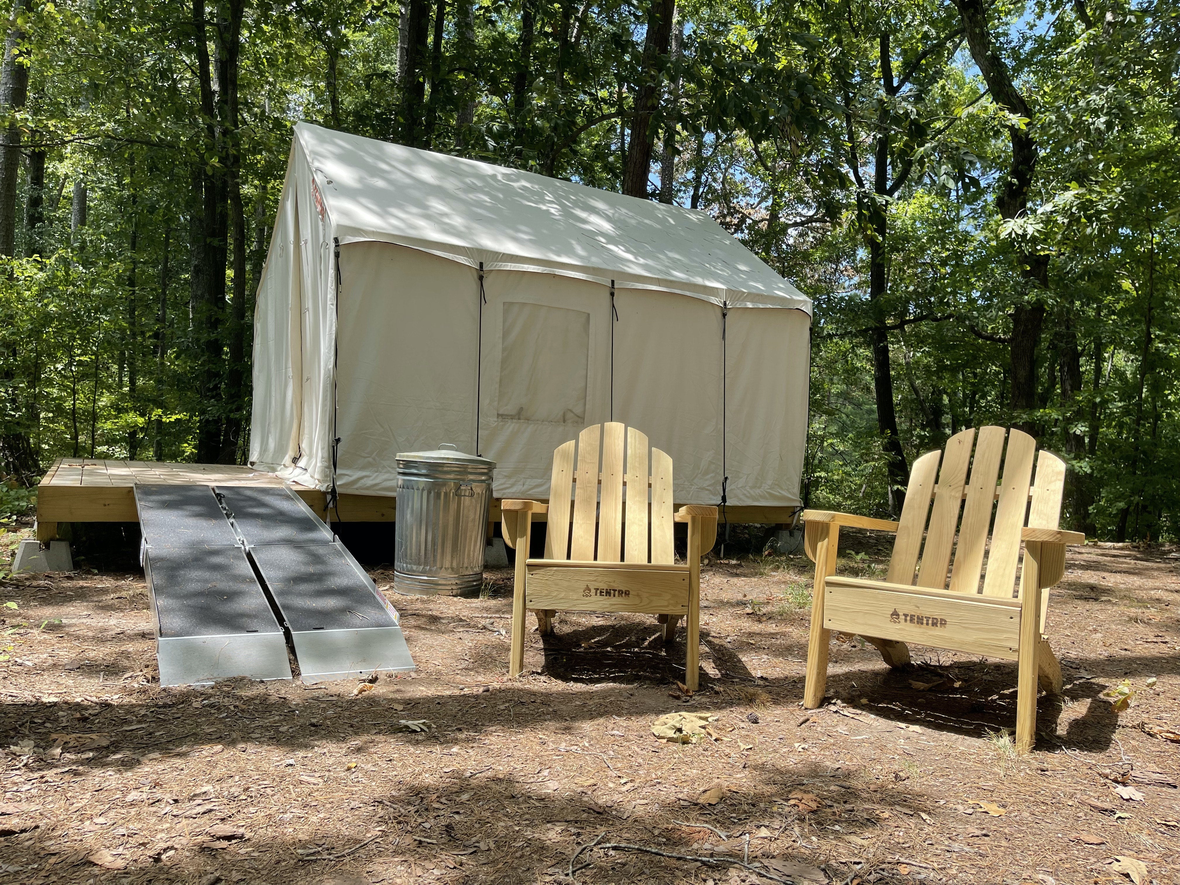 Camper submitted image from Tentrr State Park Site - Mississippi JP Coleman State Park - Peninsula D - Double Camp - Wheelchair-Friendly - 1