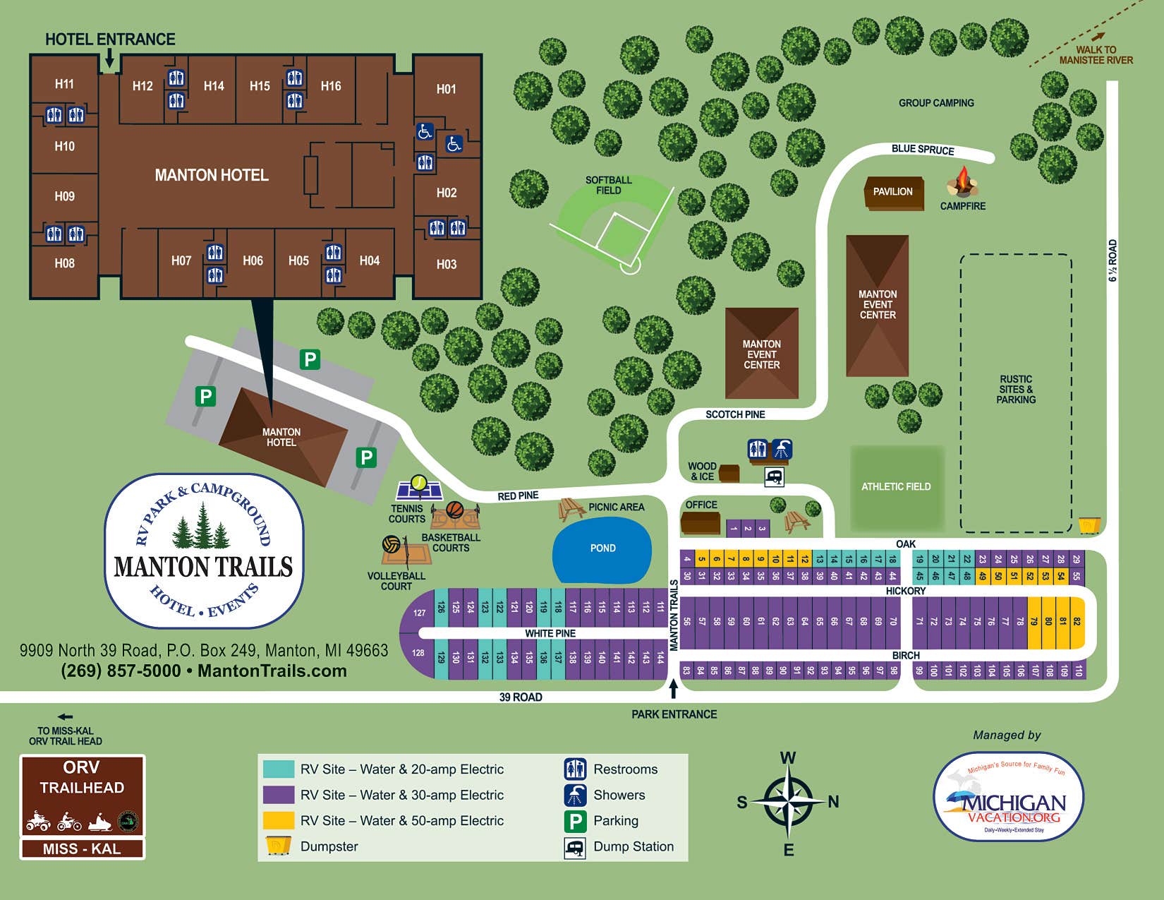 Camper-submitted photo at Manton Trails RV Park, Hotel & Campground near South Boardman, MI