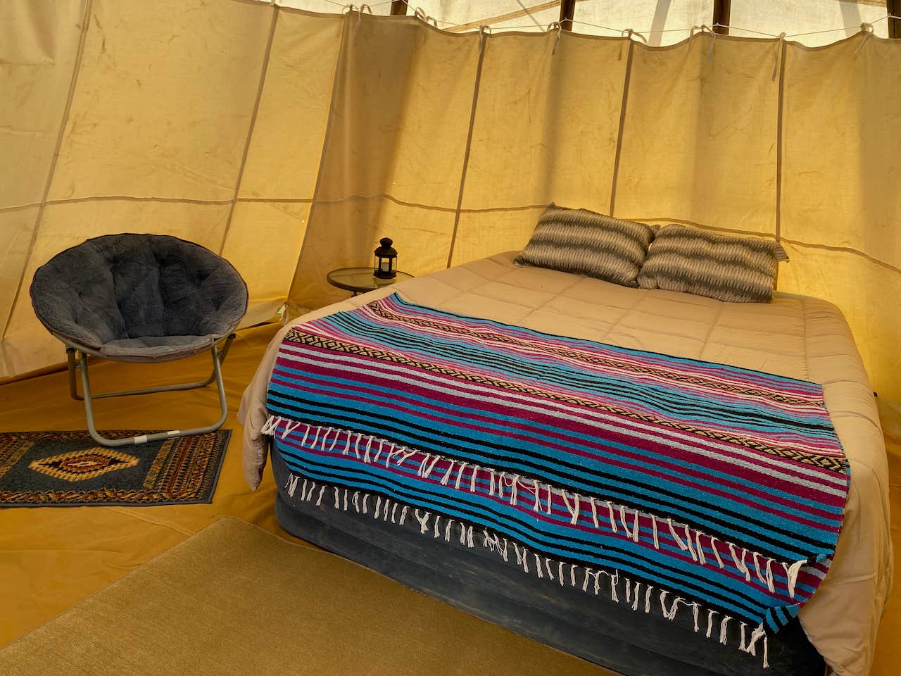 BrightStar C.'s photo of glamping accommodations at Bright Star Campground near Farmington, NM