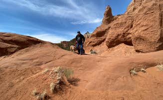 Joy W.'s photo of camping with pets at Bryce View Campground — Kodachrome Basin State Park near Cannonville, UT