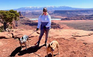 Joy W.'s photo of camping with pets at Kayenta Campground — Dead Horse Point State Park near Canyonlands National Park