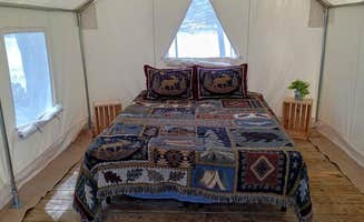 Katy F.'s photo of glamping accommodations at Lake Genero near Beach Lake, PA