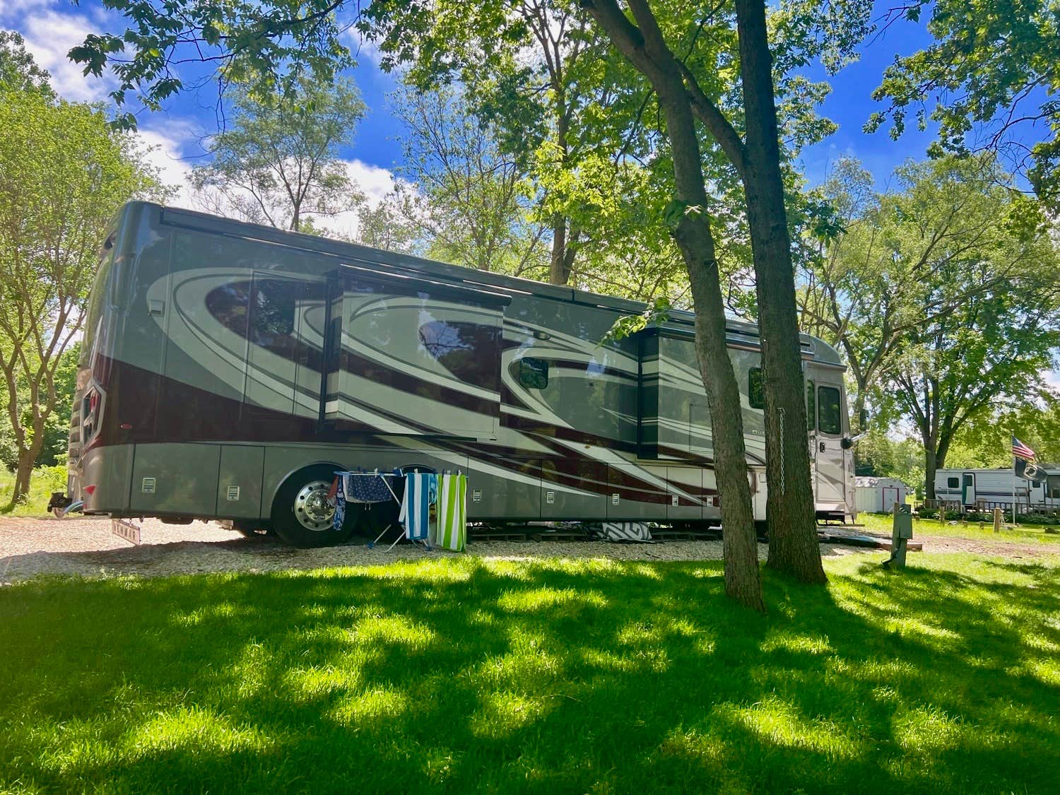 Lyn B.'s photo of rv camping at Fox Bluff Vacation Cottage & RV Resort near Lemont, IL