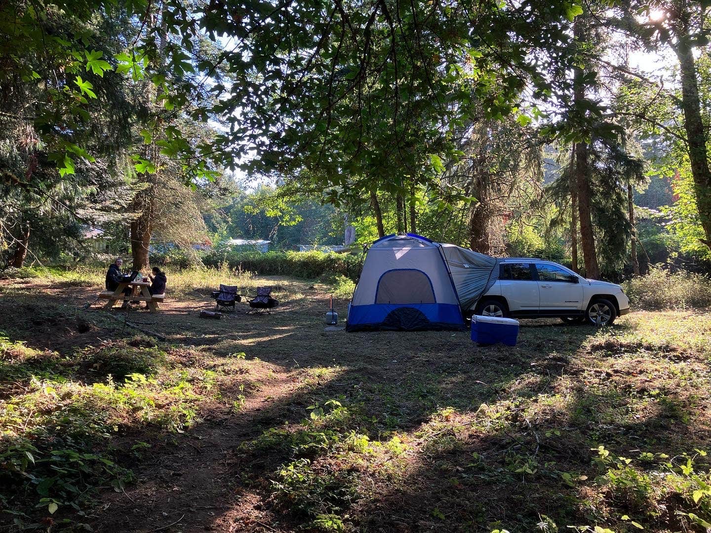 Jason and Kat C.'s photo of tent camping at The Healing Farm near Wauna, WA