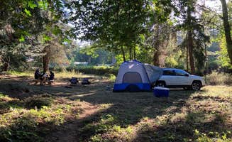 Jason and Kat C.'s photo of tent camping at The Healing Farm near Gig Harbor, WA