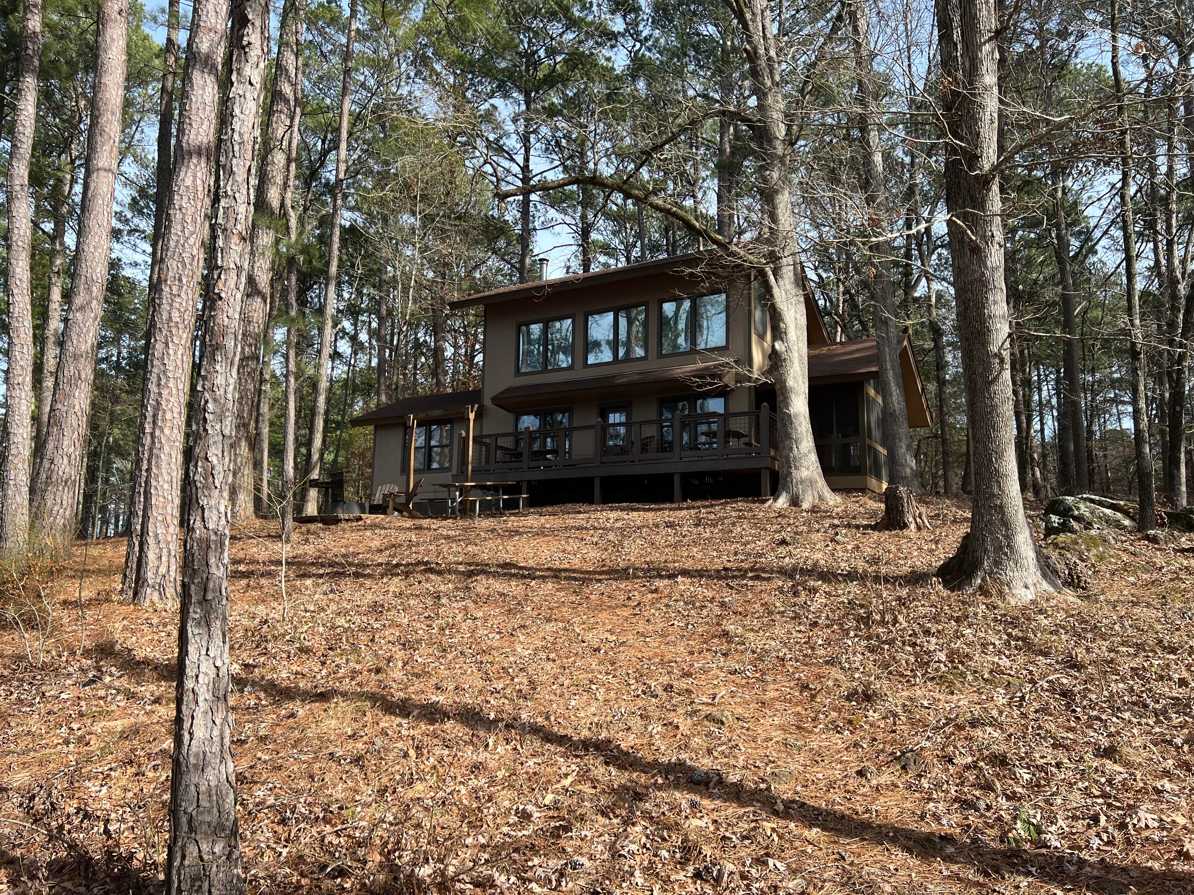 JonathonandLeslie P.'s photo of glamping accommodations at Lake Claiborne State Park Campground near McNeil, AR