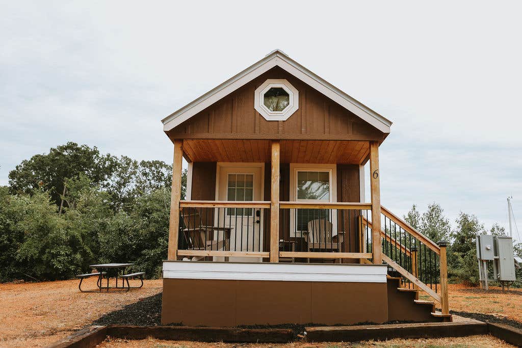 Ashley's photo of a cabin at Big Water Marina & RV Park near Maxeys, GA