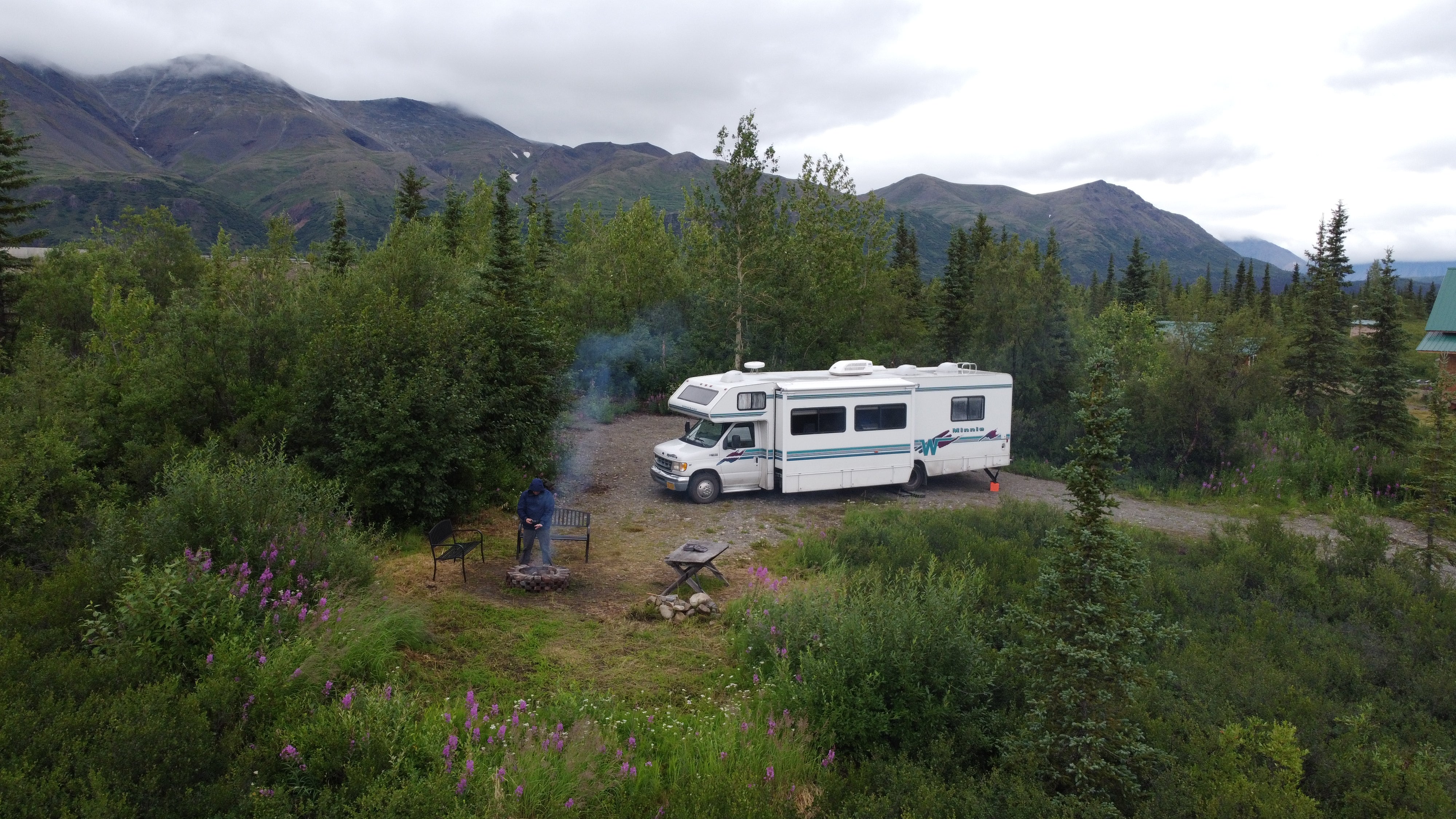 Camper submitted image from Denali's Doorstep: RV & Tent Camp Site w/Fire Pit - 1