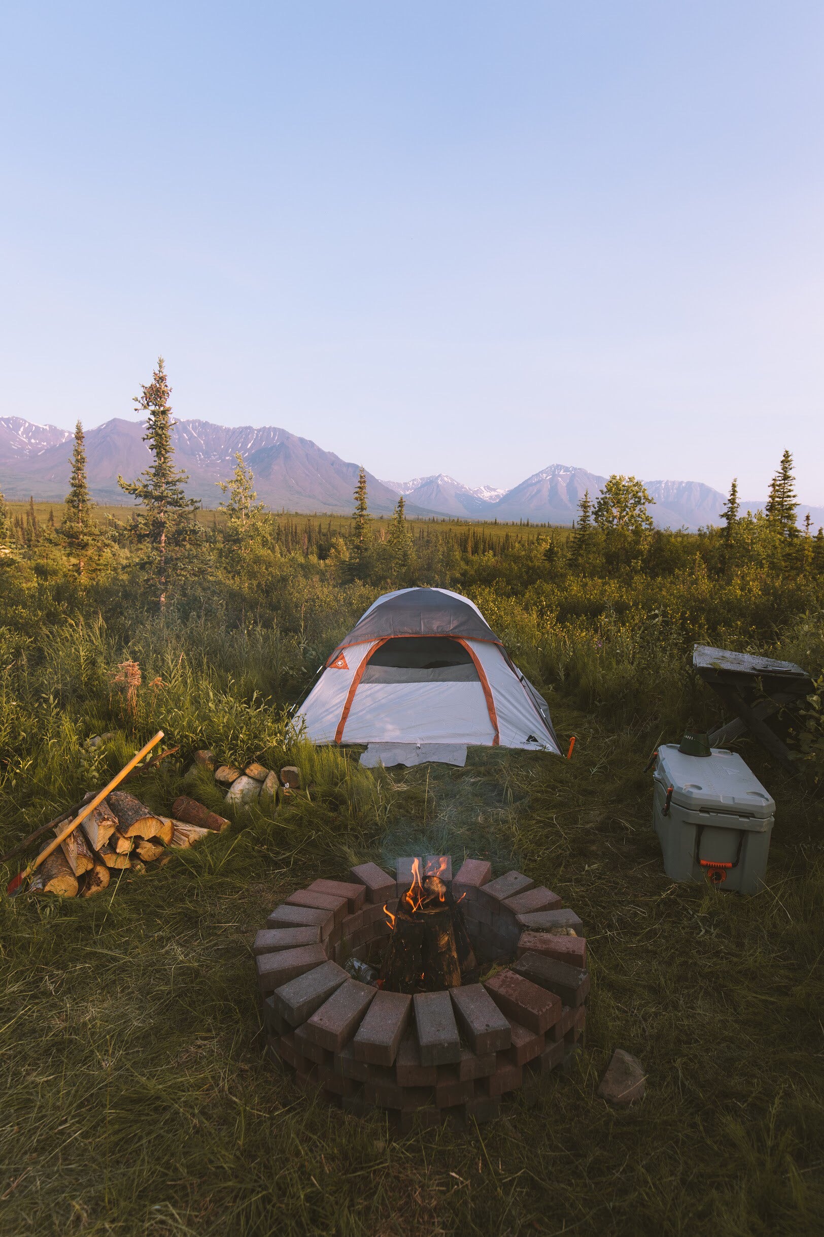 Camper submitted image from Denali's Doorstep: RV & Tent Camp Site w/Fire Pit - 2