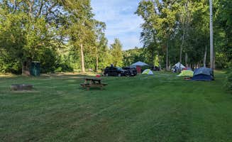 Julie H.'s photo of tent camping at WaterTrail Ventures Paddle Respite near St. Joseph, MI
