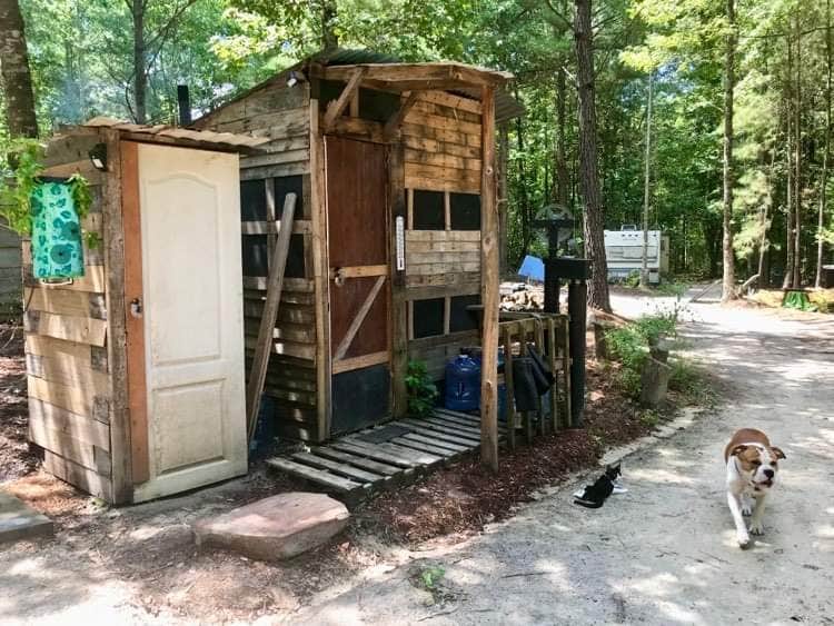 Donte D.'s photo of camping with pets at Free Range Humanity near Bossier City, LA
