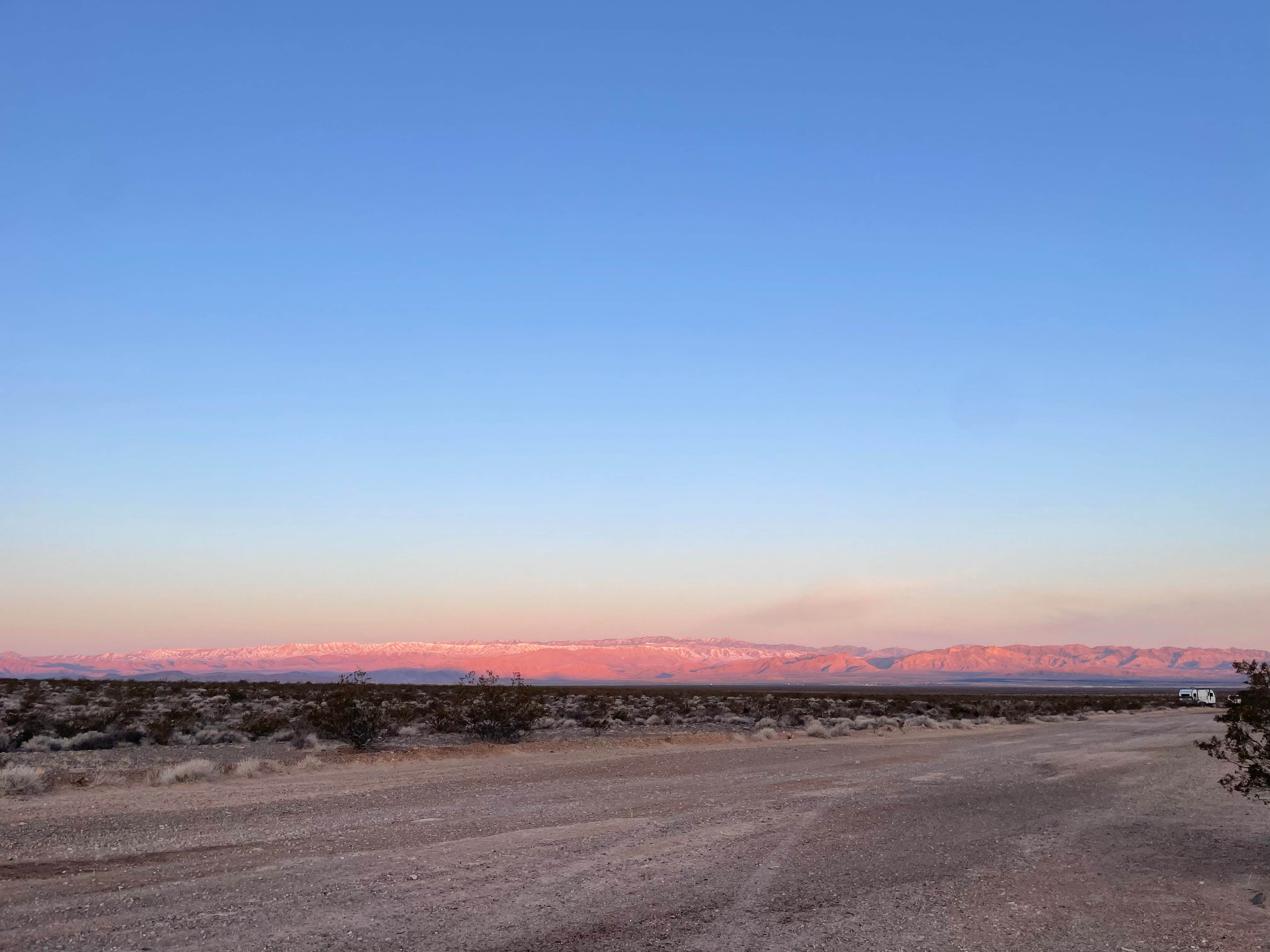 Camper-submitted photo at BLM dispersed camping west of Valley of Fire near Overton, NV