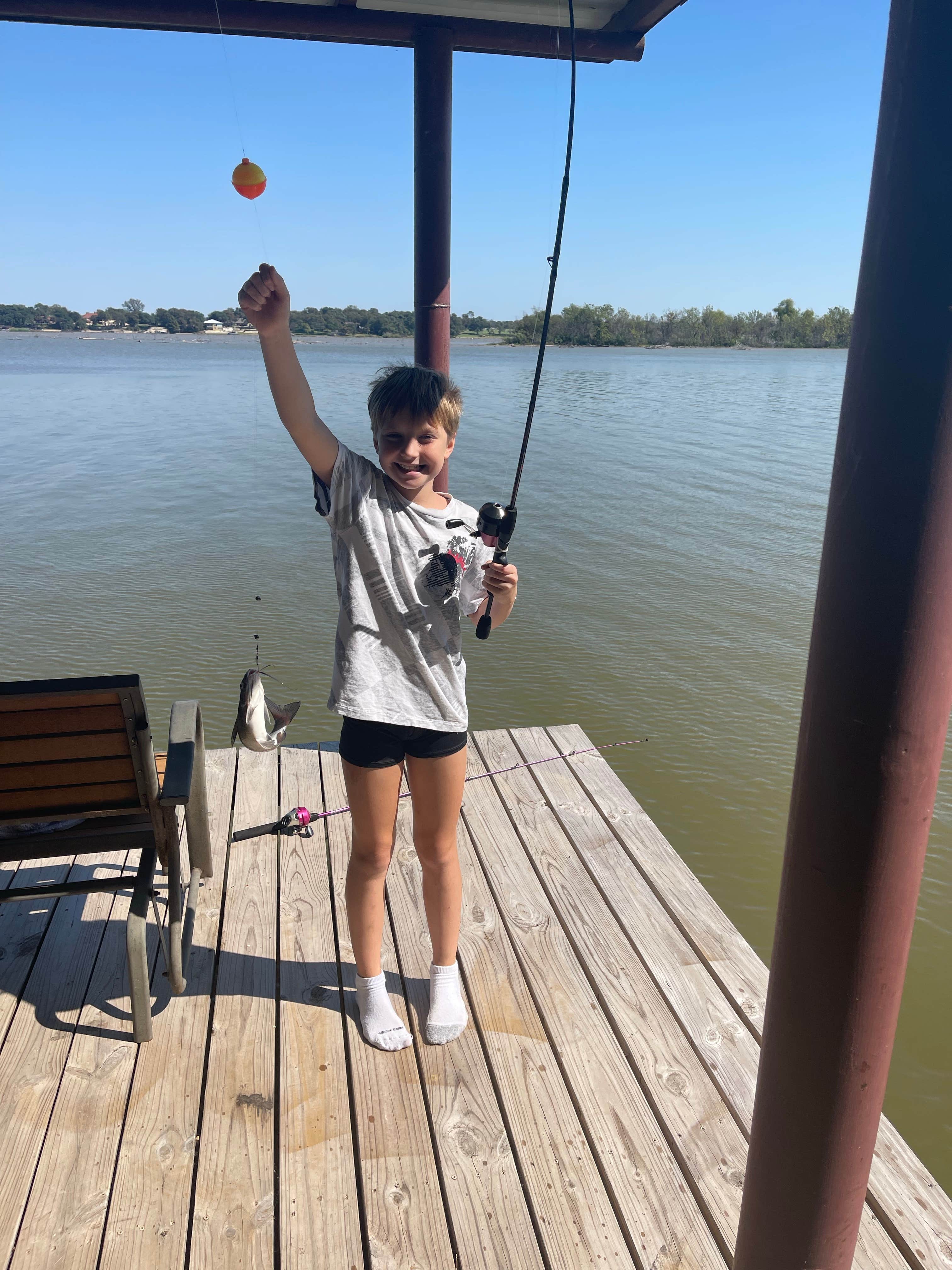 Camper submitted image from Private LAKEFRONT w/Double boat dock Camp Site - 2