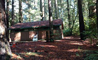Natalie B.'s photo of glamping accommodations at Jedidiah Smith Campground — Redwood National Park near Gasquet, CA