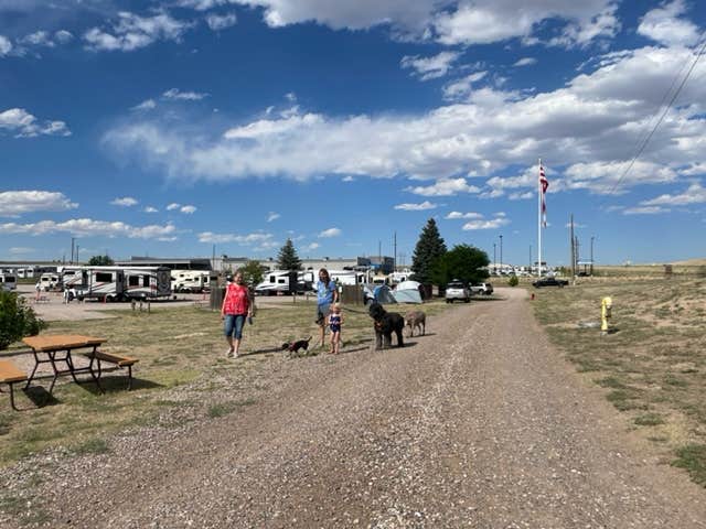RJourney R.'s photo of camping with pets at Cheyenne RV Resort by RJourney near Cheyenne, WY