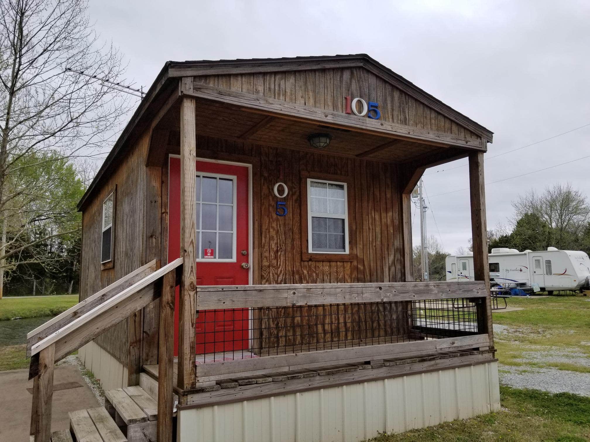RJourney R.'s photo of a cabin at Grand Lake O' the Cherokees RV Resort by Rjourney near Proctor, OK