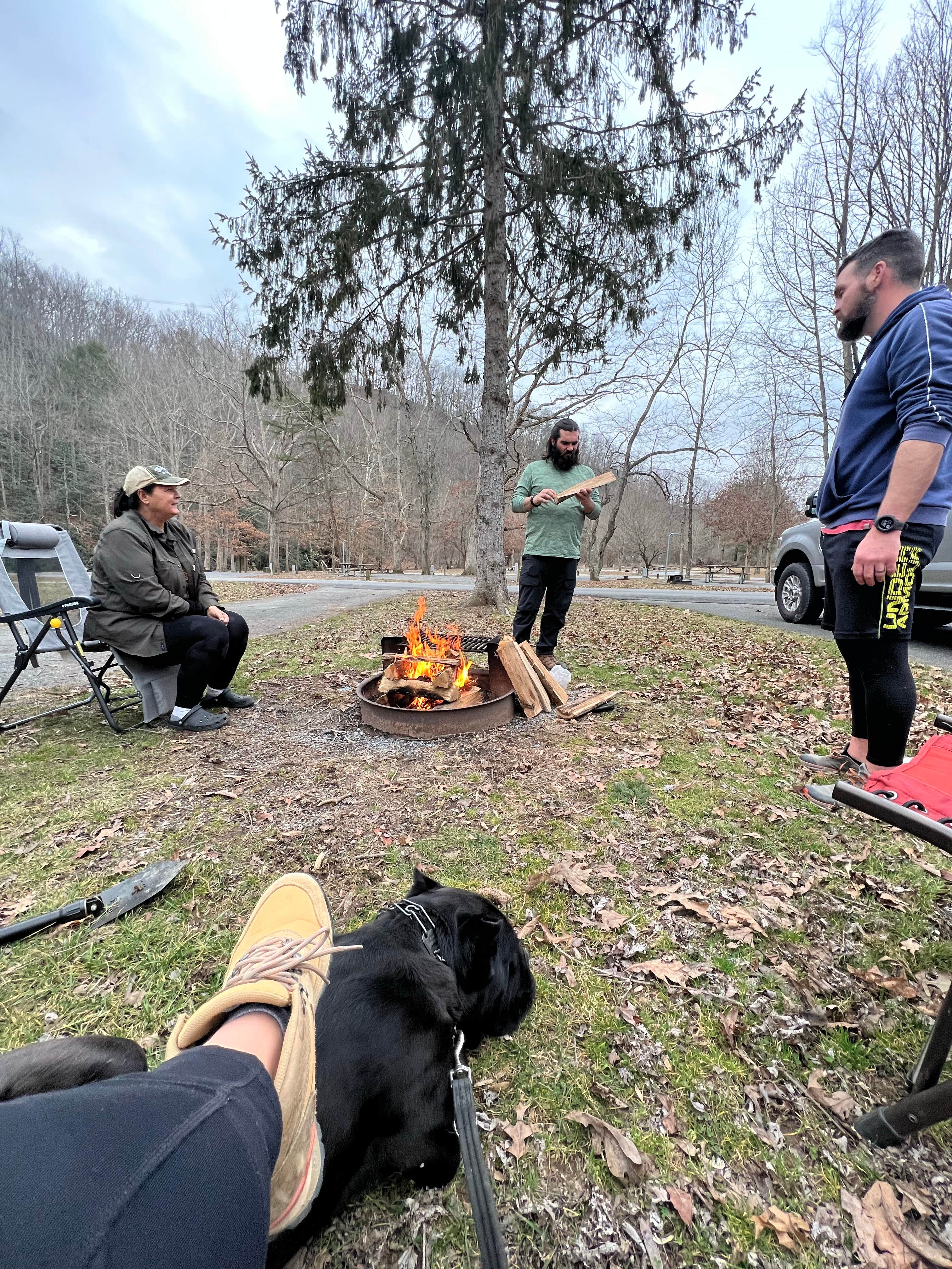 Casey L.'s photo of camping with pets at Camp Burson Campground — Hungry Mother State Park near Troutdale, VA
