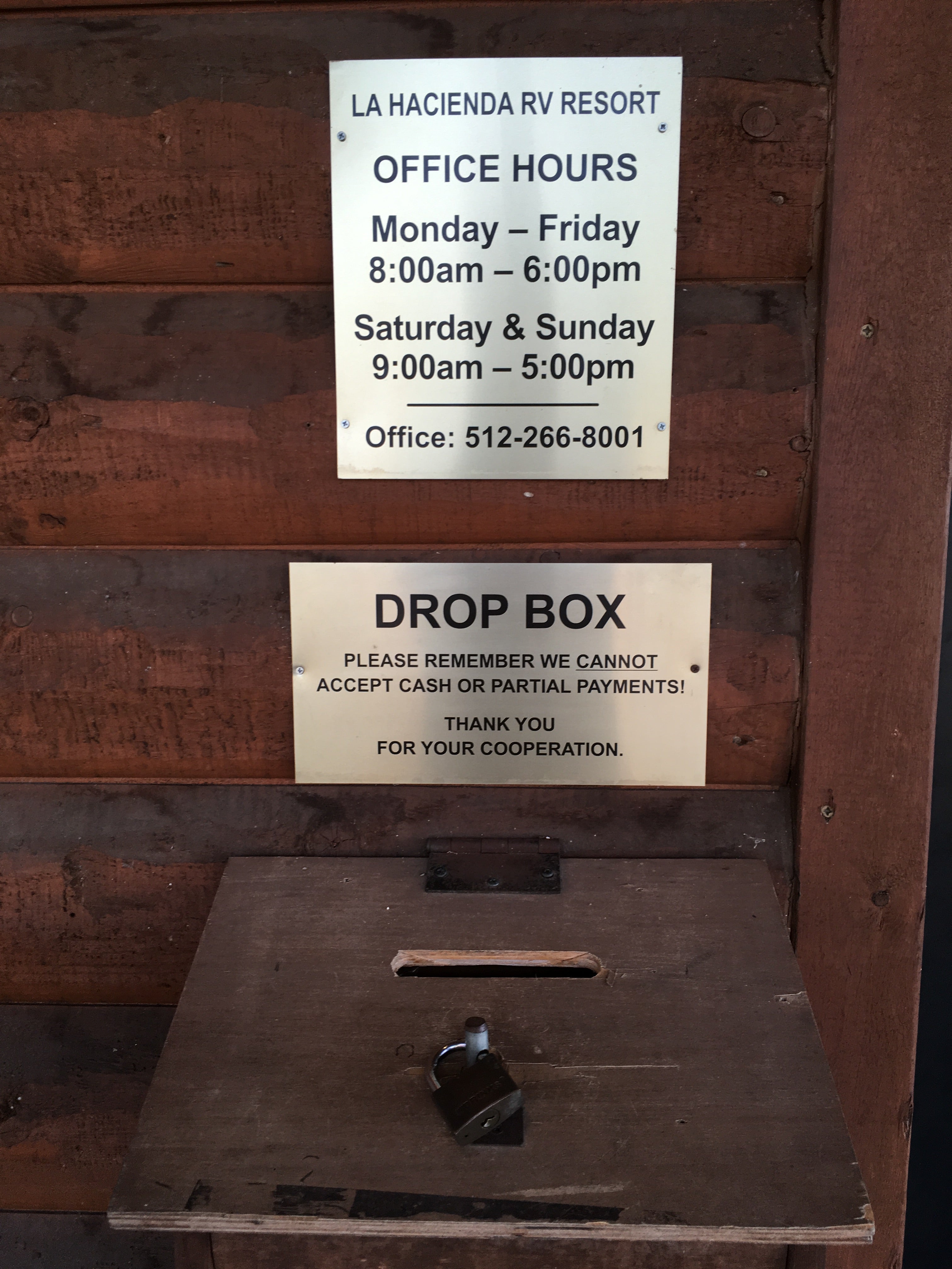 After hour drop box