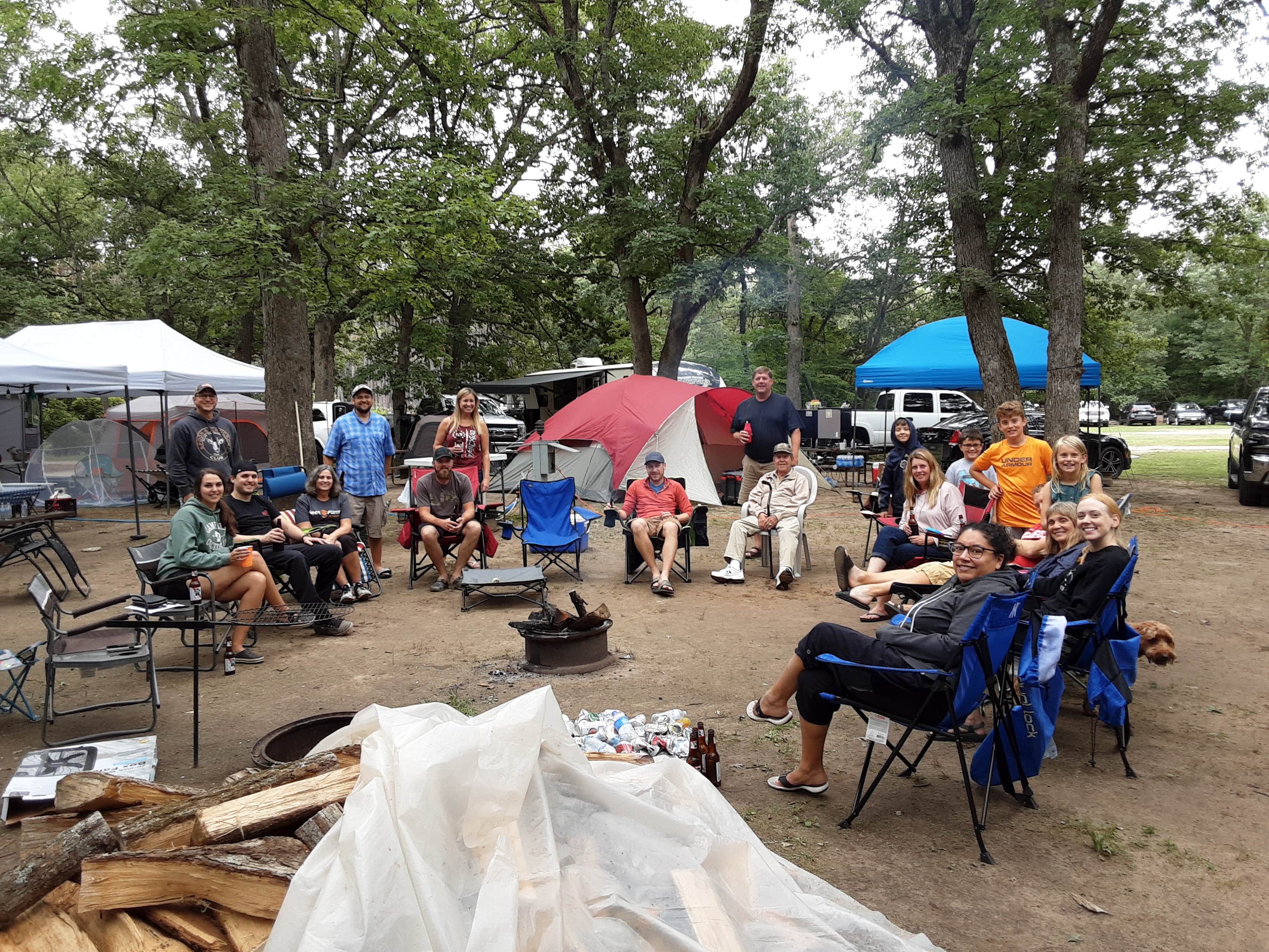 RJourney R.'s photo of camping with pets at Pearl Lake RV Campground near Nelsonville, WI