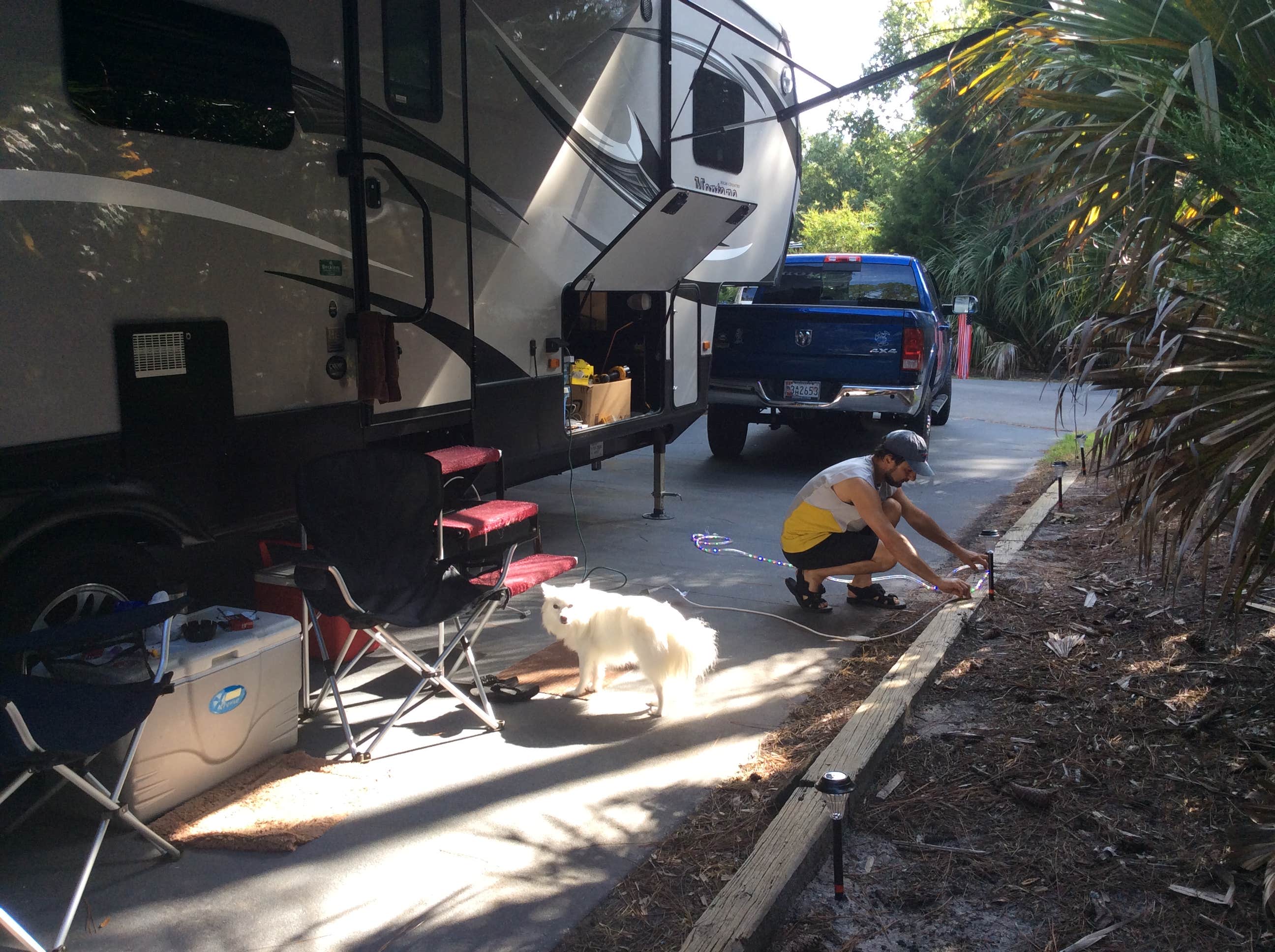 Darcy S.'s photo of camping with pets at Disney’s Fort Wilderness Resort & Campground near Winter Garden, FL