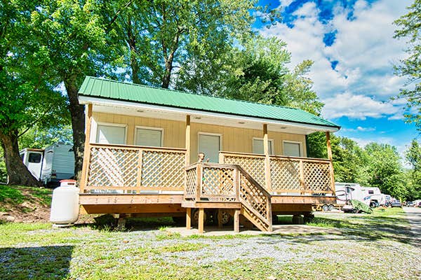 RJourney R.&#x27;s photo of a cabin at Splash Magic RV Resort near New Columbia, PA