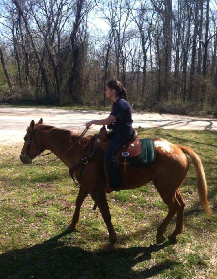 Maddi P.'s photo of camping with a horse at Whetstone Horse Camp near Pisgah Forest, NC