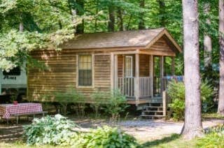 Charles's photo of a cabin at Whispering Pines Campground near North Scituate, RI