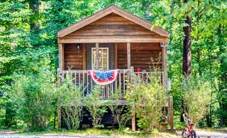 Camp R.'s photo of a cabin at Whispering Pines Campground in Rhode Island