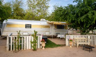 Camping near Ho-Ho-Kam 55+ Mobile Village & RV Park: The Cozy Peach at Schnepf Farms, Queen Creek, Arizona