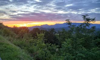 Camping near Pigeon River Campground: Sunset Ridge in the Smoky Mountains, Hartford, Tennessee