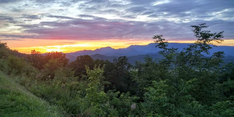 Camper submitted image from Sunset Ridge in the Smoky Mountains