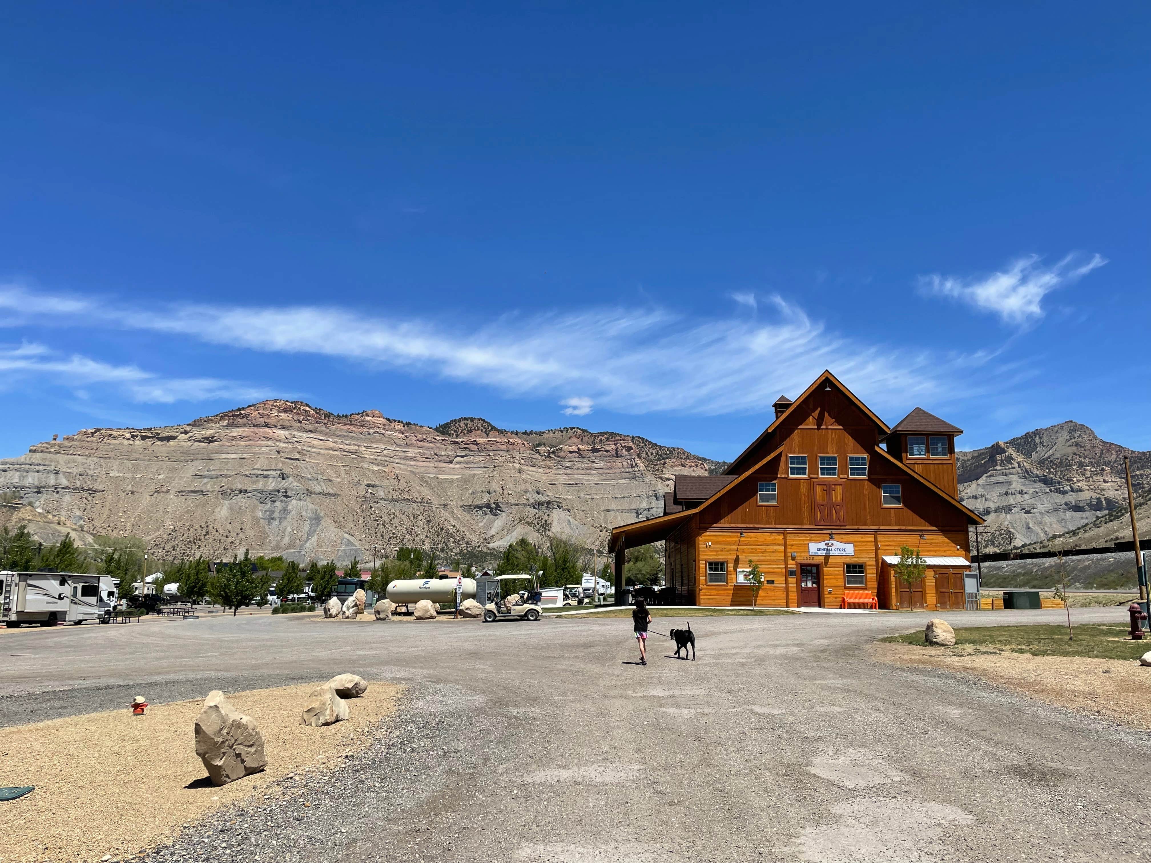 Casey G.'s photo of camping with pets at Castle Gate RV Park near Cleveland, UT