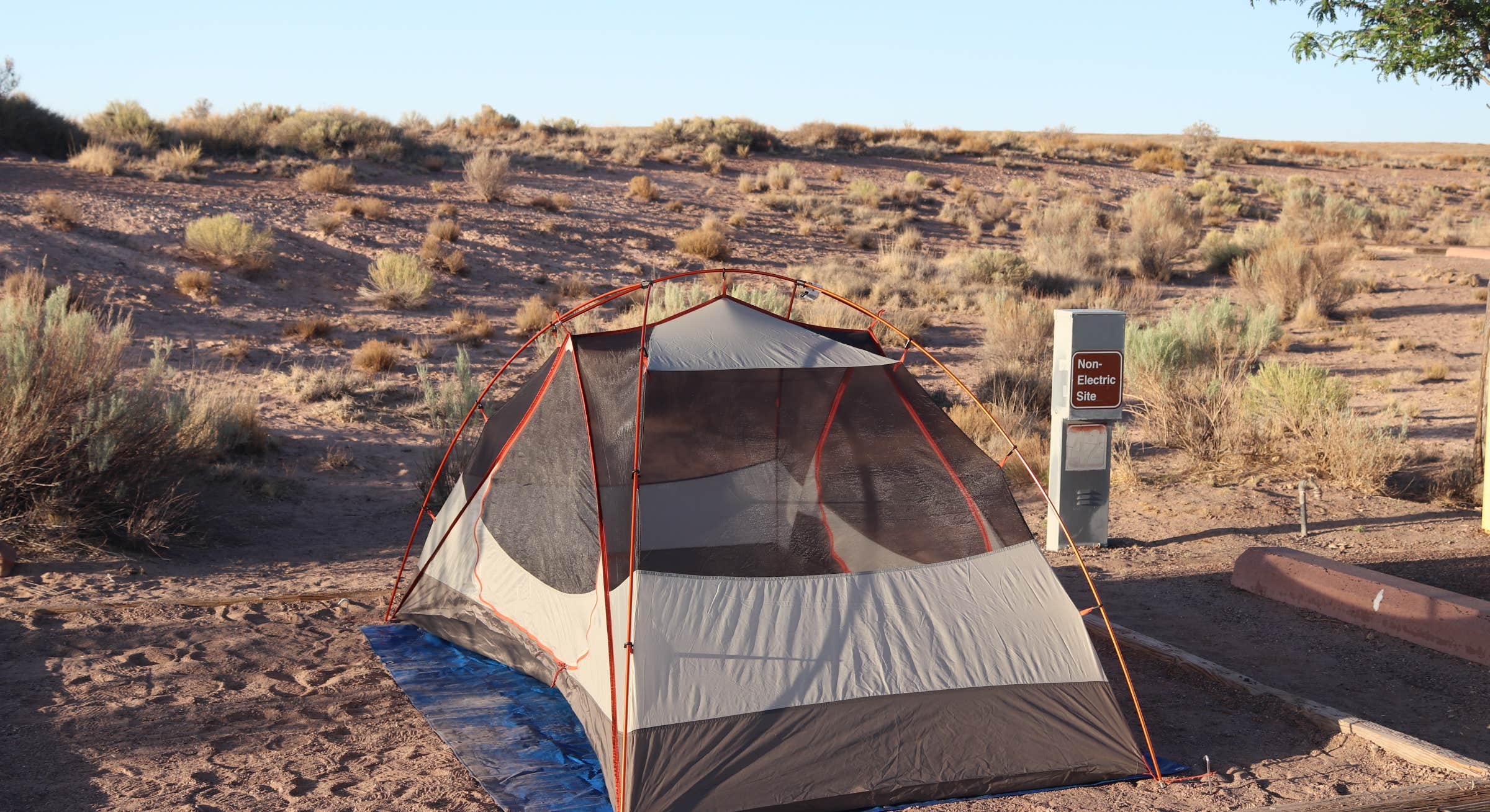Dispersed, Free campsite in Homolovi State Park Campground within the Petrified Forest National Park