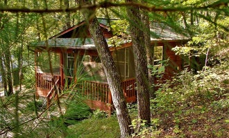 Camping near Sakanaga: Ash Grove Mountain Cabins & Camping, Cedar Mountain, North Carolina