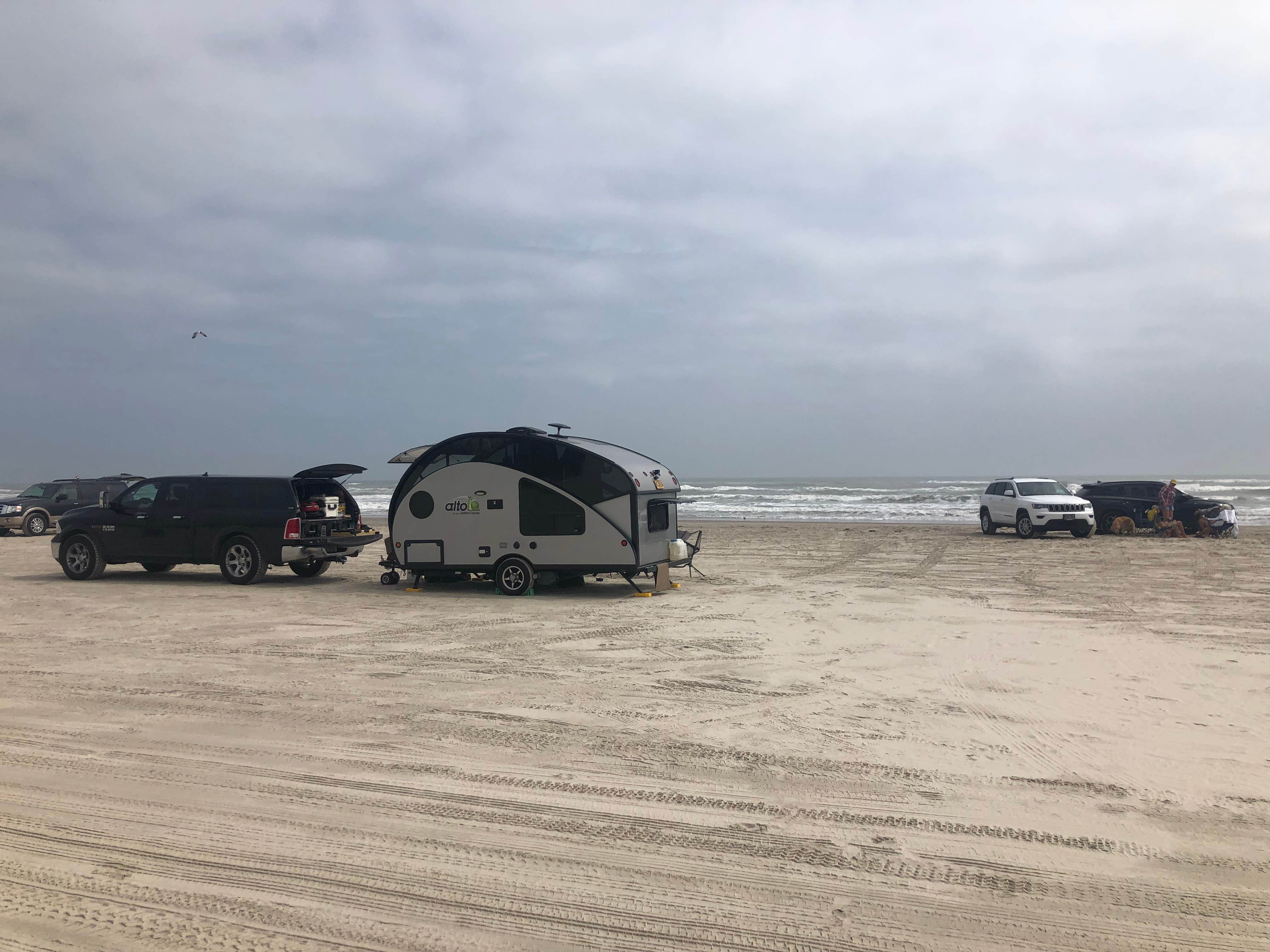 Roger W.'s photo of a dispersed camping area at Port Aransas Permit Beach near Chapman Ranch, TX