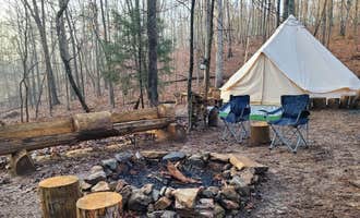 Camping near Nude in the country : Honea's Holler, Adairsville, Georgia