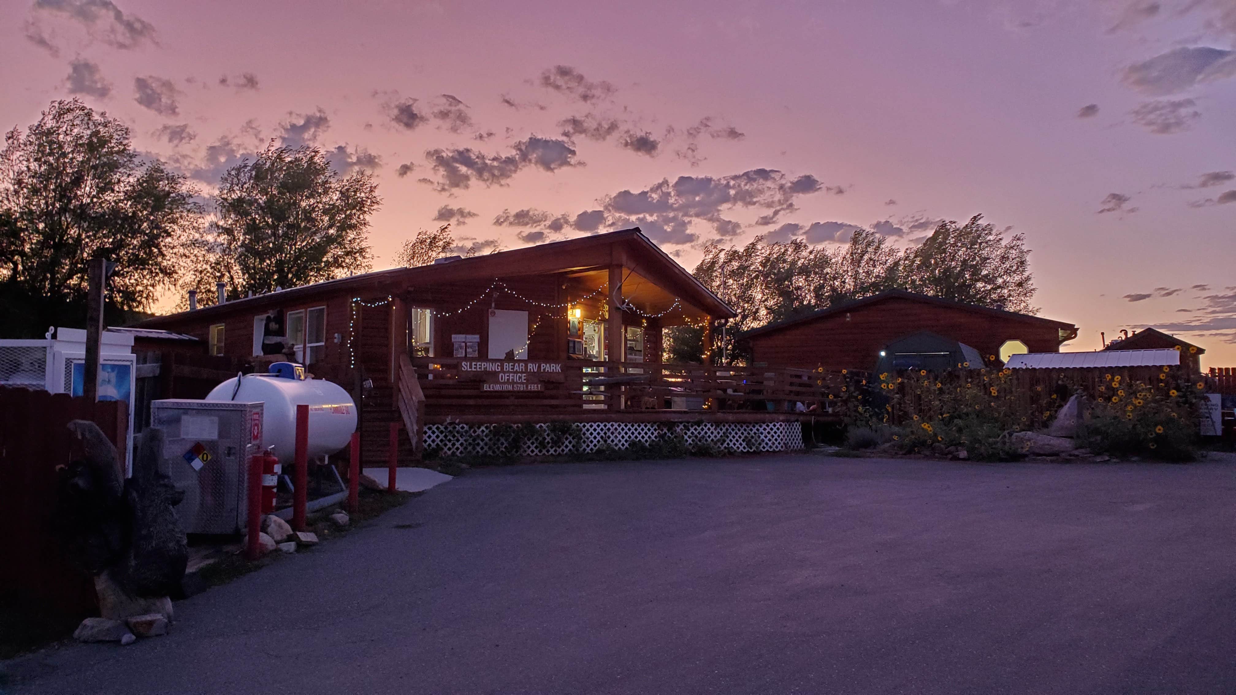 Tom W.'s photo of a cabin at Sleeping Bear RV Park & Campground near Lander, WY