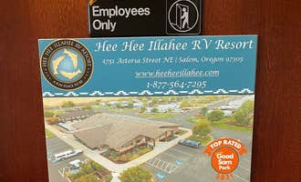 Camping near Olde Stone Village: Hee Hee Illahee RV Resort, Keizer, Oregon