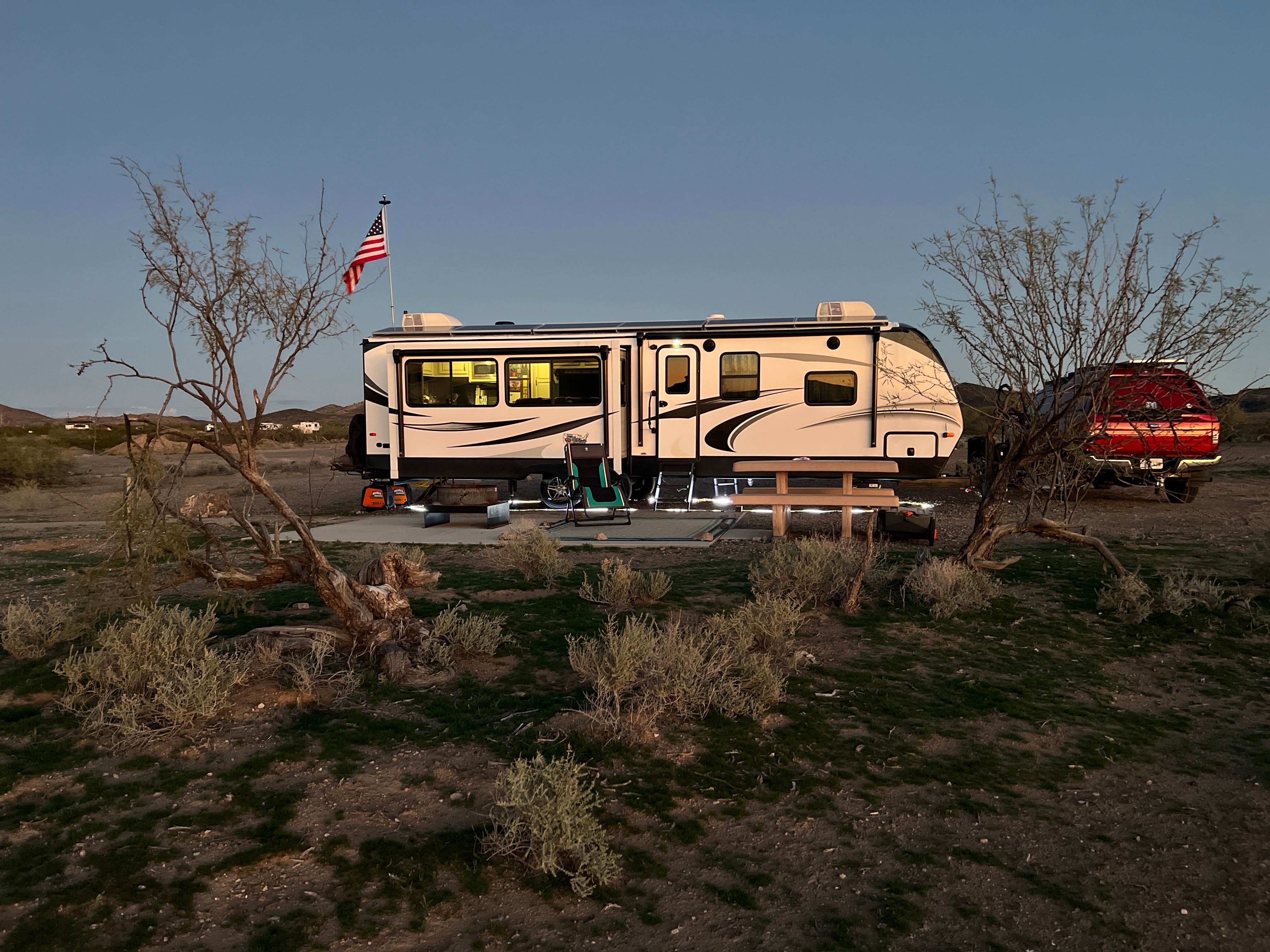 Rick & Terri J.'s photo of rv camping at Painted Rock Petroglyph Site And Campground near Dateland, AZ