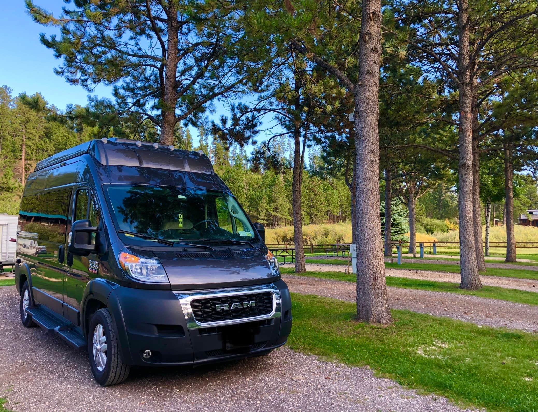 Jamie C.'s photo of rv camping at Larsson’s Crooked Creek RV Resort near Black Hills National Forest